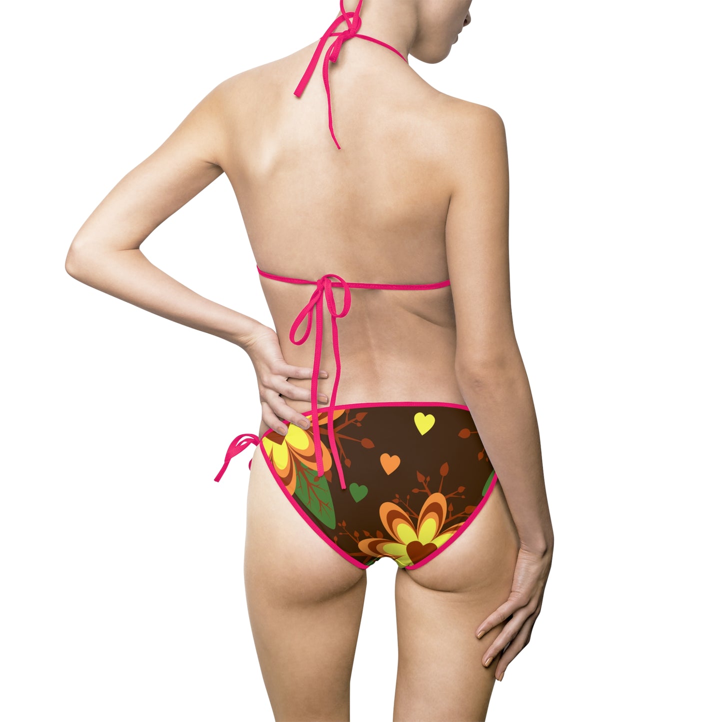 Vibrant Floral Women's Bikini Set, Swimwear, Beach Vacation, Summer Fun, Pool Party, Gift for Her
