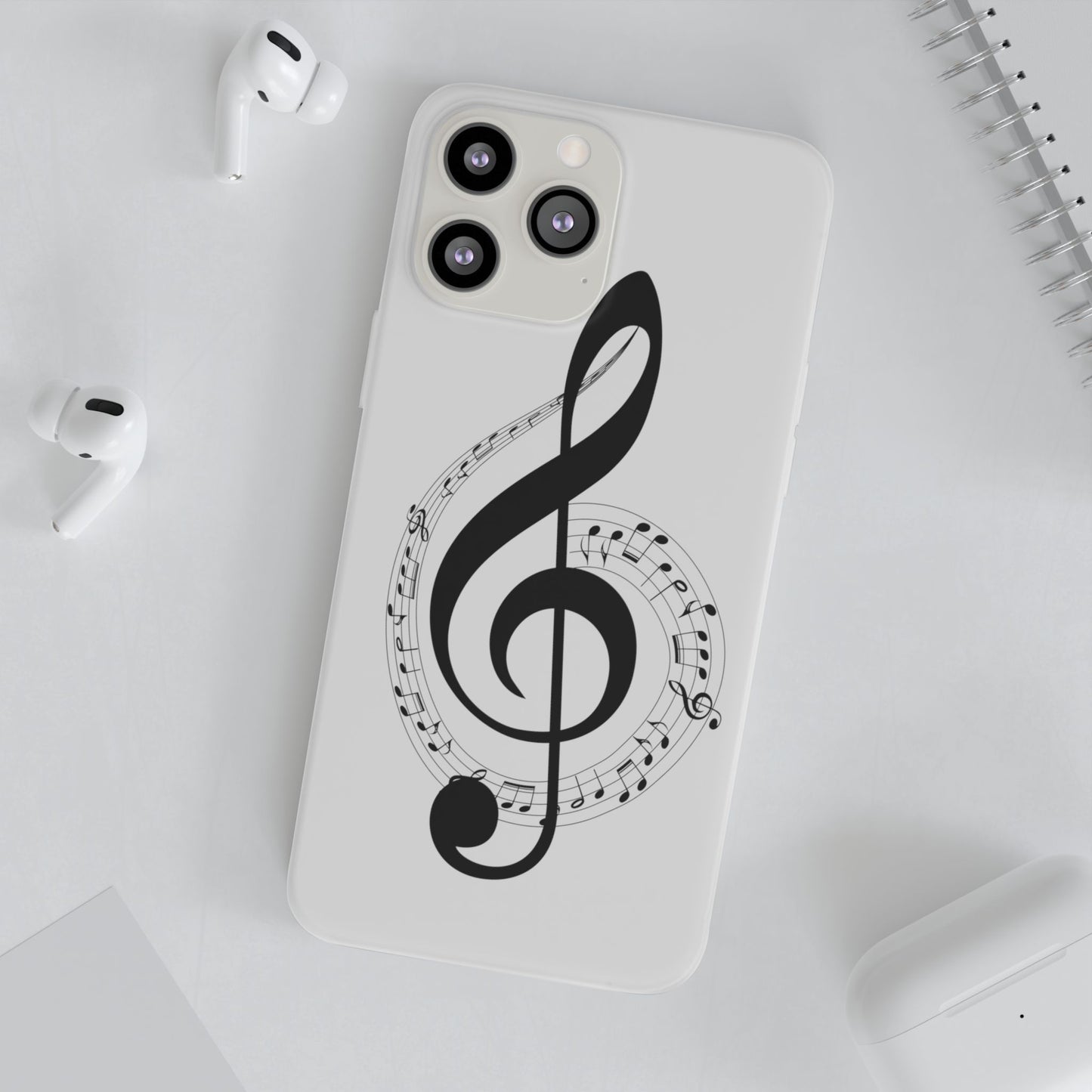 Phone Case — Musical Treble Clef Design