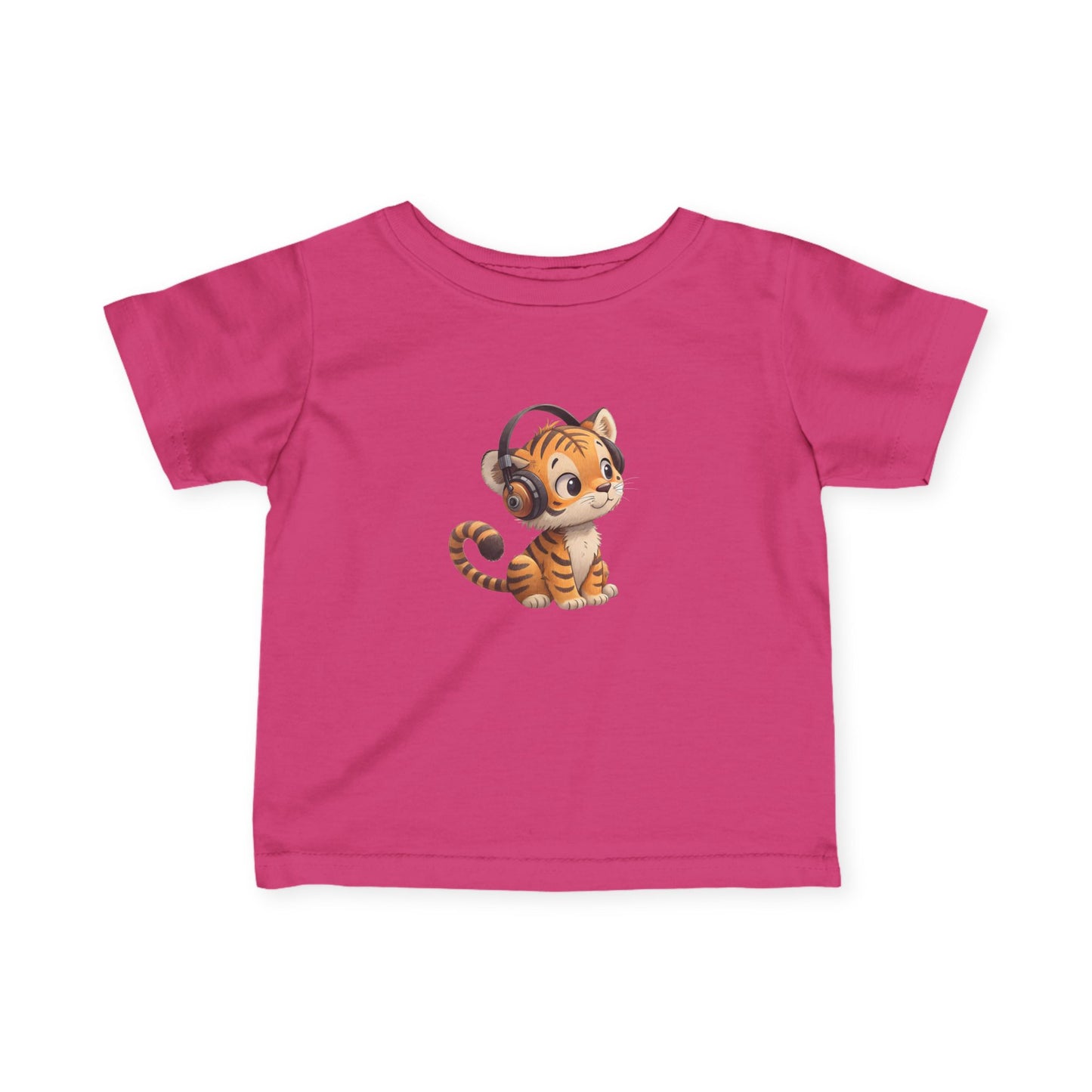 Cute Kitty Headphones Infant Tee, Baby T-Shirt, Toddler Shirt, Kids Apparel, Gift for Baby Shower, Birthday