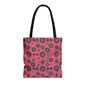 Colorful Retro Tote Bag, Stylish Beach Bag, Shopping Tote