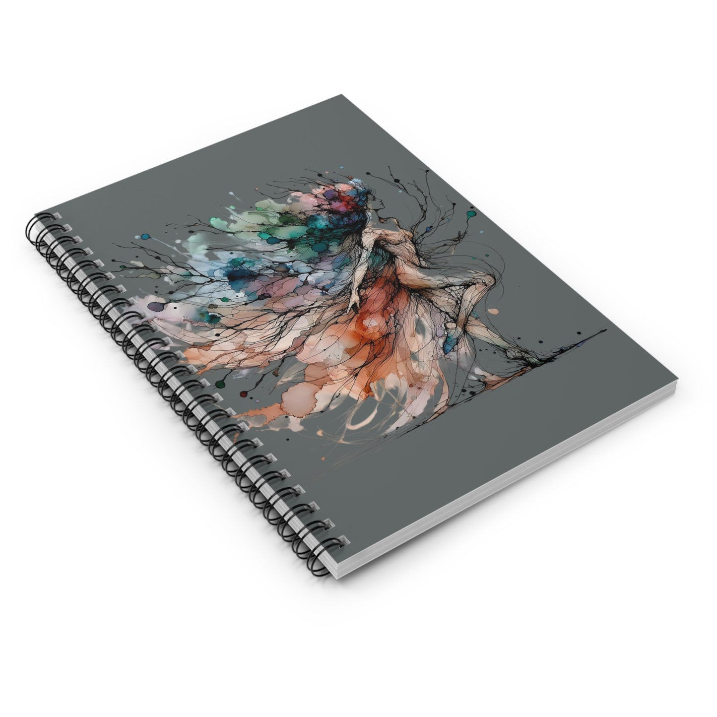 Artistic Spiral Notebook - Colorful Elegance