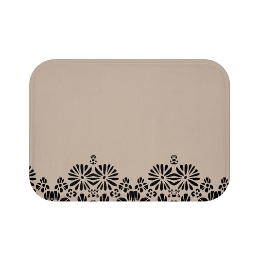 Floral Elegance Bath Mat - Chic Bathroom Decor, Home Spa Essentials, Gift for Her, Modern Design, Cozy Comfort