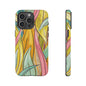 Vibrant Phone Case with Colorful Leaf Design, Tough Cases for Nature Lovers, Eco-Friendly Gift, Summer Vibes, Floral Phone Cover