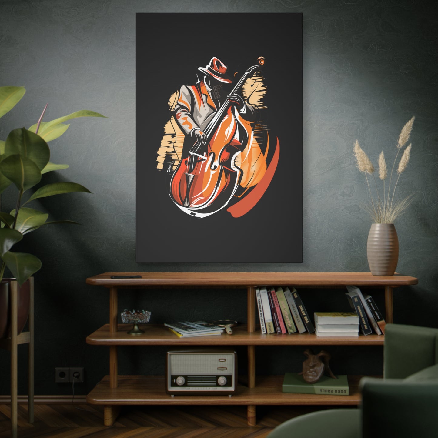 Matte Canvas, Stretched, 1.25" - Bass Player