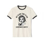 Vintage Retro Ringer T‑Shirt — “My Alone Time Is For Everyone’s Safety” Coffee Graphic