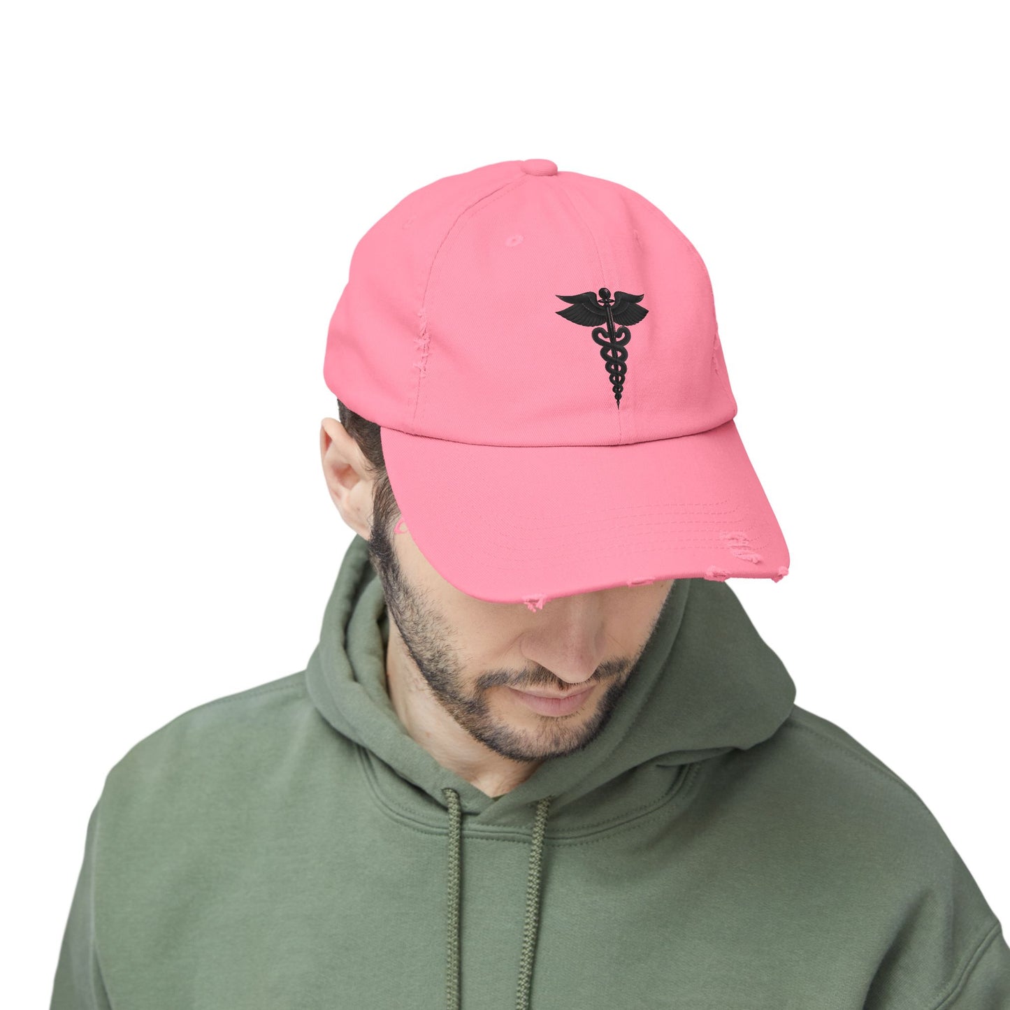 Unisex Distressed Cap with Caduceus Design, Perfect Gift for Healthcare Workers, Casual Style for Every Occasion, Fashionable Medical [...]