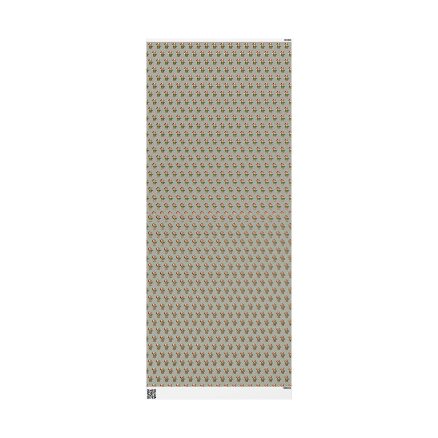 Gingerbread Elf Pattern Wrapping Paper Roll – Festive Holiday Gift Wrap