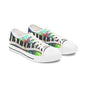 Piano Keys Low Top Sneakers — Colorful Musical Canvas Shoes