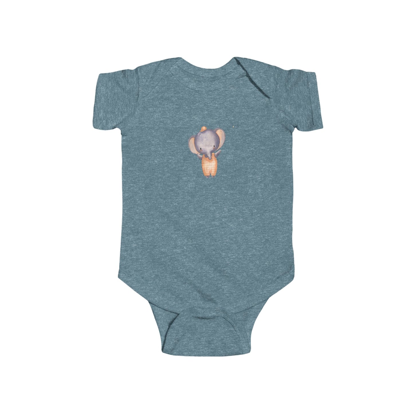 Cute Baby Bodysuit with Adorable Elephant Design Onesie