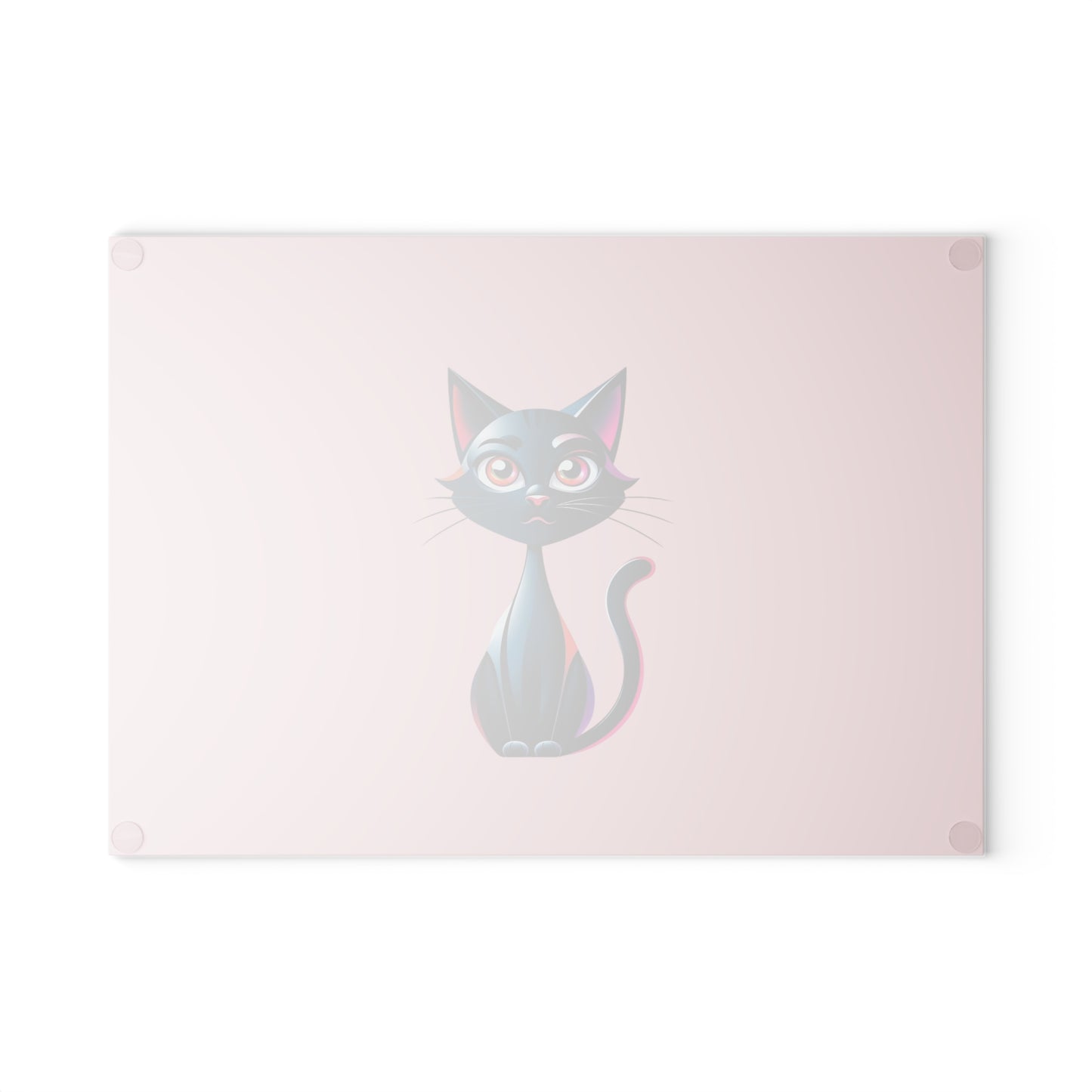 Charming Cat Glass Cutting Board - Cute Cat Kitchen Decor, Pet Lover Gift, Unique Housewarming Present, Cat Mom Essential
