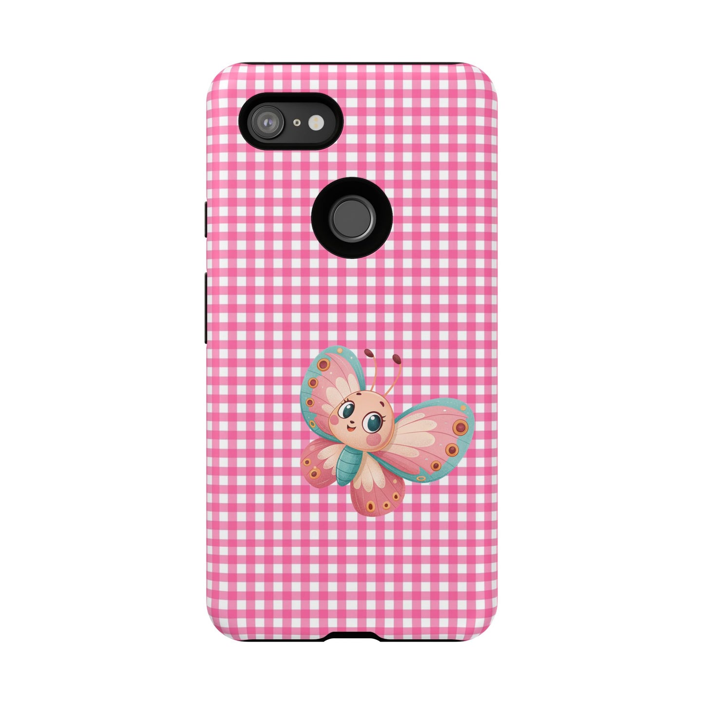 Cute Butterfly Phone Case, Tough Cases, Floral Phone Accessory, Gift for Her, Spring Fashion, Kids' Birthday Present, Pastel Aesthetic