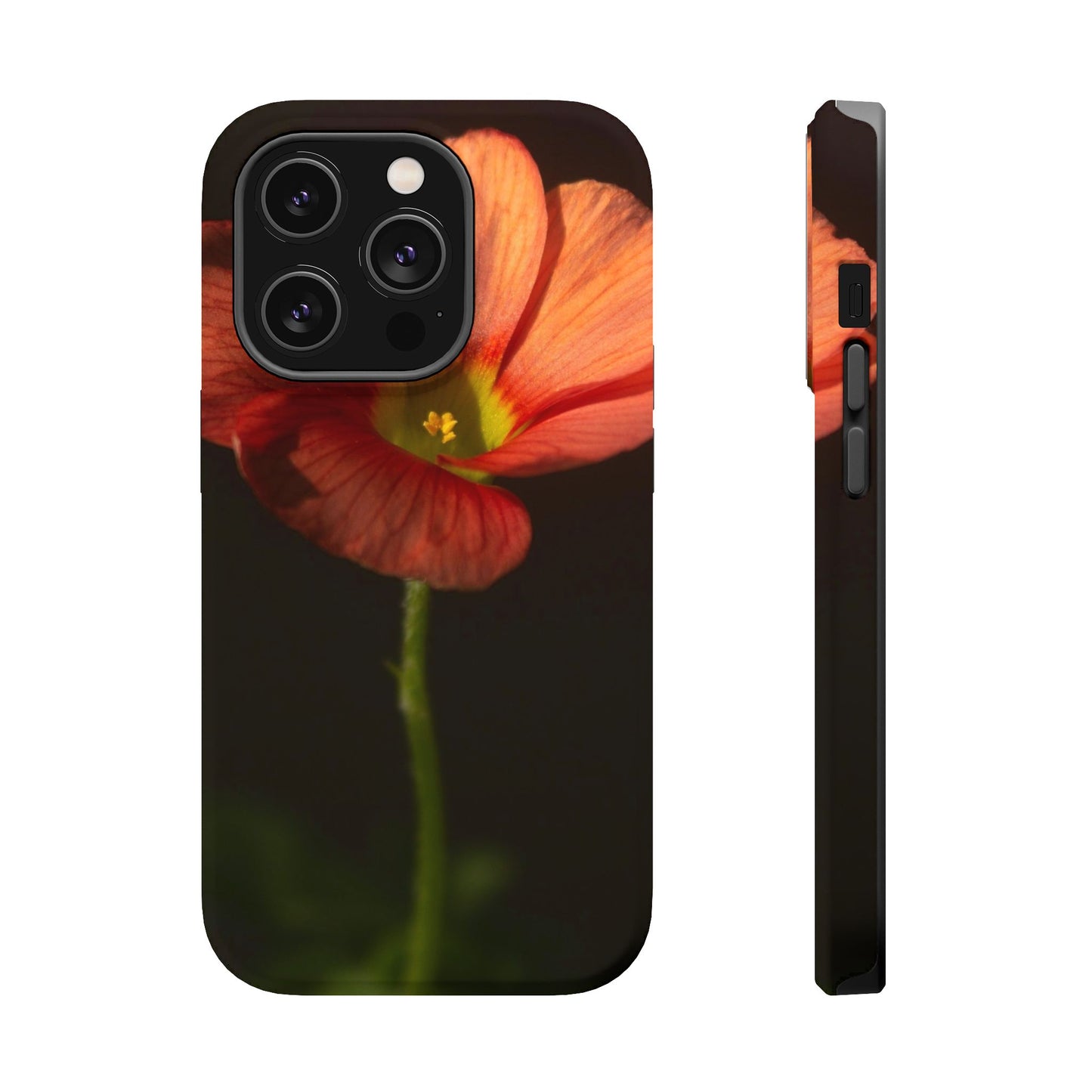 Poppy Bloom Magnetic Impact Phone Case — Slim Protective Floral Design