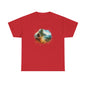 Nature-Inspired Unisex Heavy Cotton Tee, Casual Outfit, Gift for Nature Lovers, Camping Apparel, Outdoor Adventure Shirt