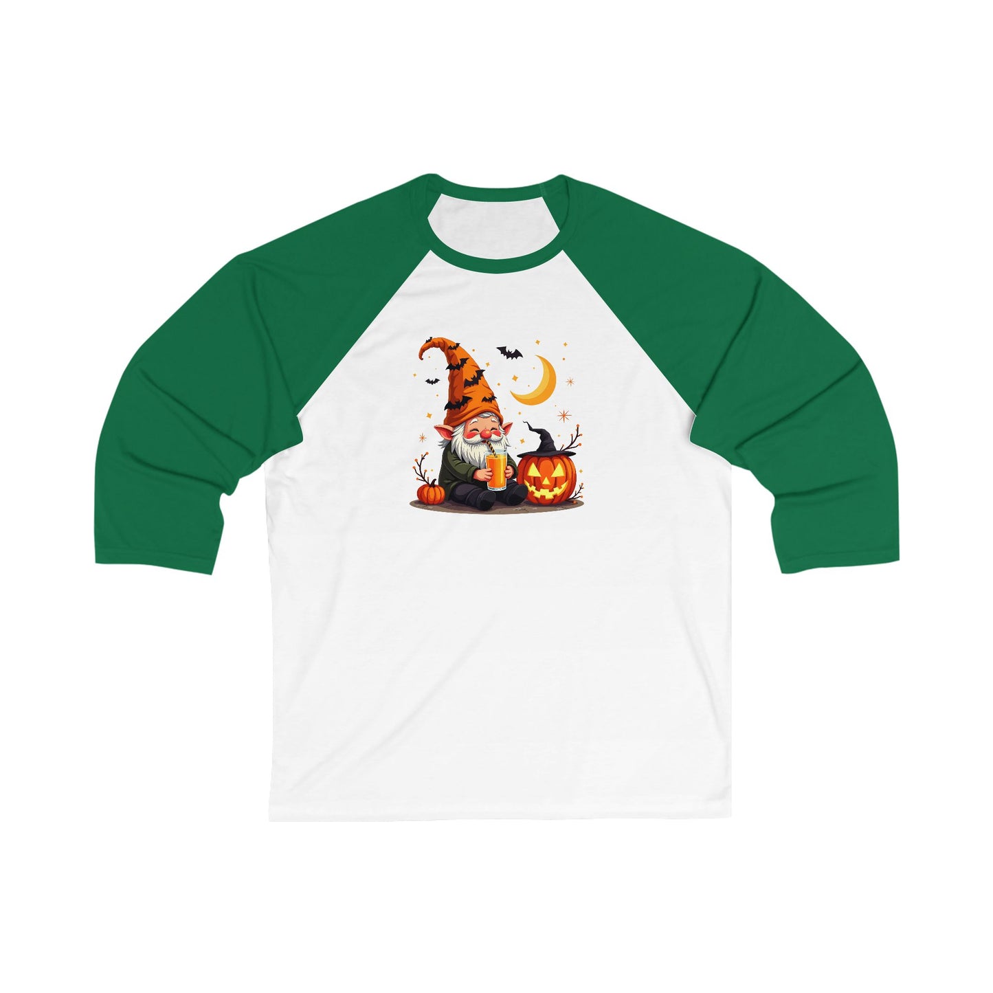 Unisex 3\4 Sleeve Baseball Tee - Halloween