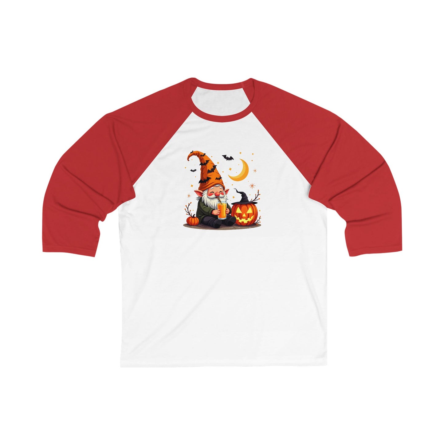 Unisex 3\4 Sleeve Baseball Tee - Halloween
