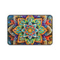Mandala Stained-Glass Desk Mat — Colorful Boho Mouse Pad for Home Office