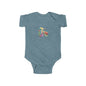 Whimsical Floral Baby Bodysuit - Letter I