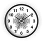 Mandala Wall Clock — Black & White Floral Boho Home Décor