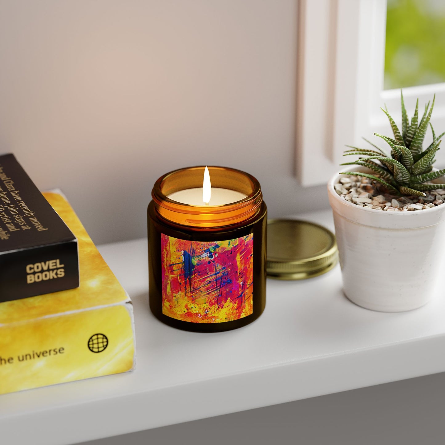Vibrant Artistic Scented Candles - Perfect for Relaxation