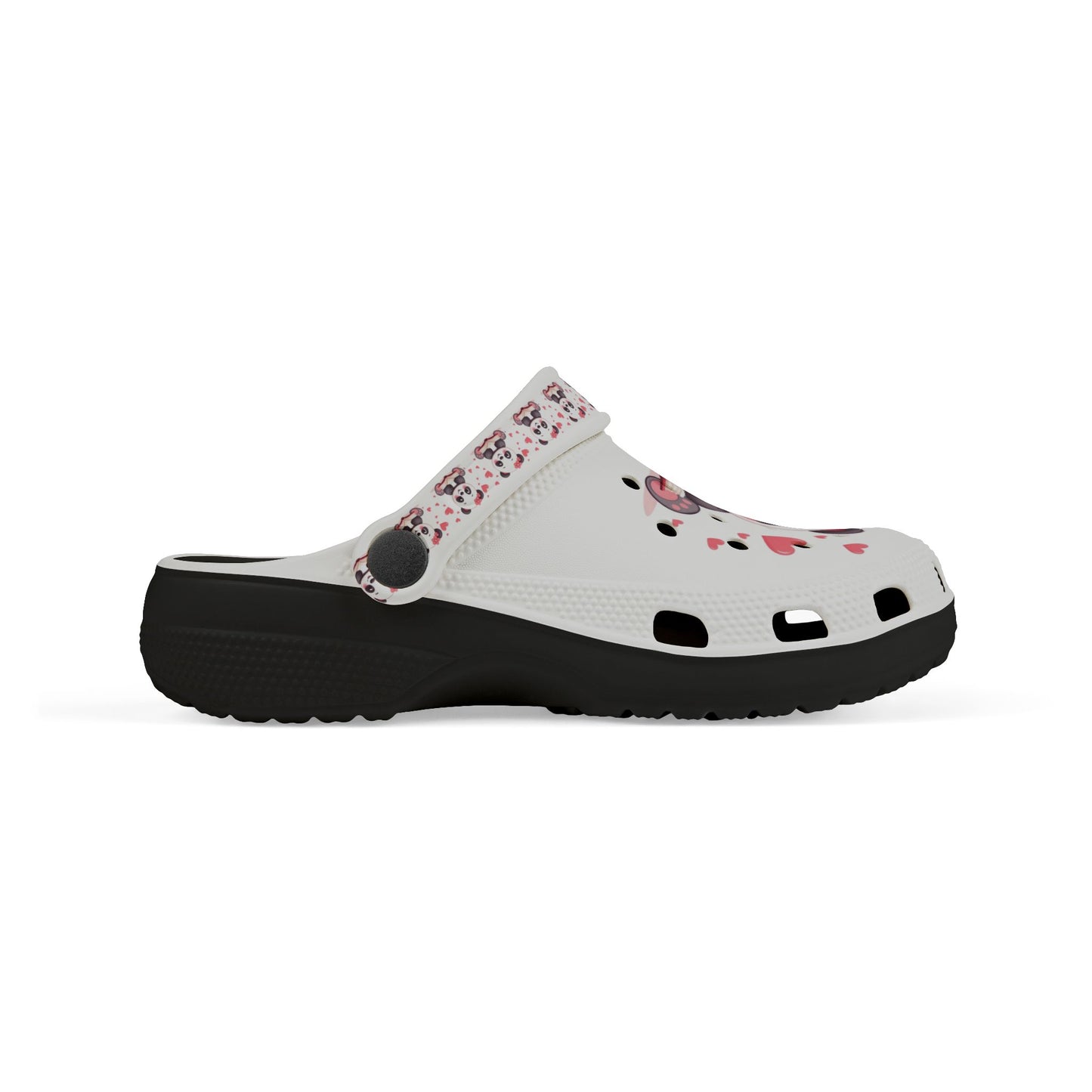 Kids Panda Heart Clogs