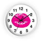 Hot Pink Kiss Wall Clock | Lip Print Clock