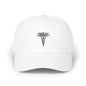 Classic Dad Cap with Caduceus Design - Unisex, Adjustable Cap for Healthcare Professionals, Gifts for Doctors, Medical Students, Casual Wear