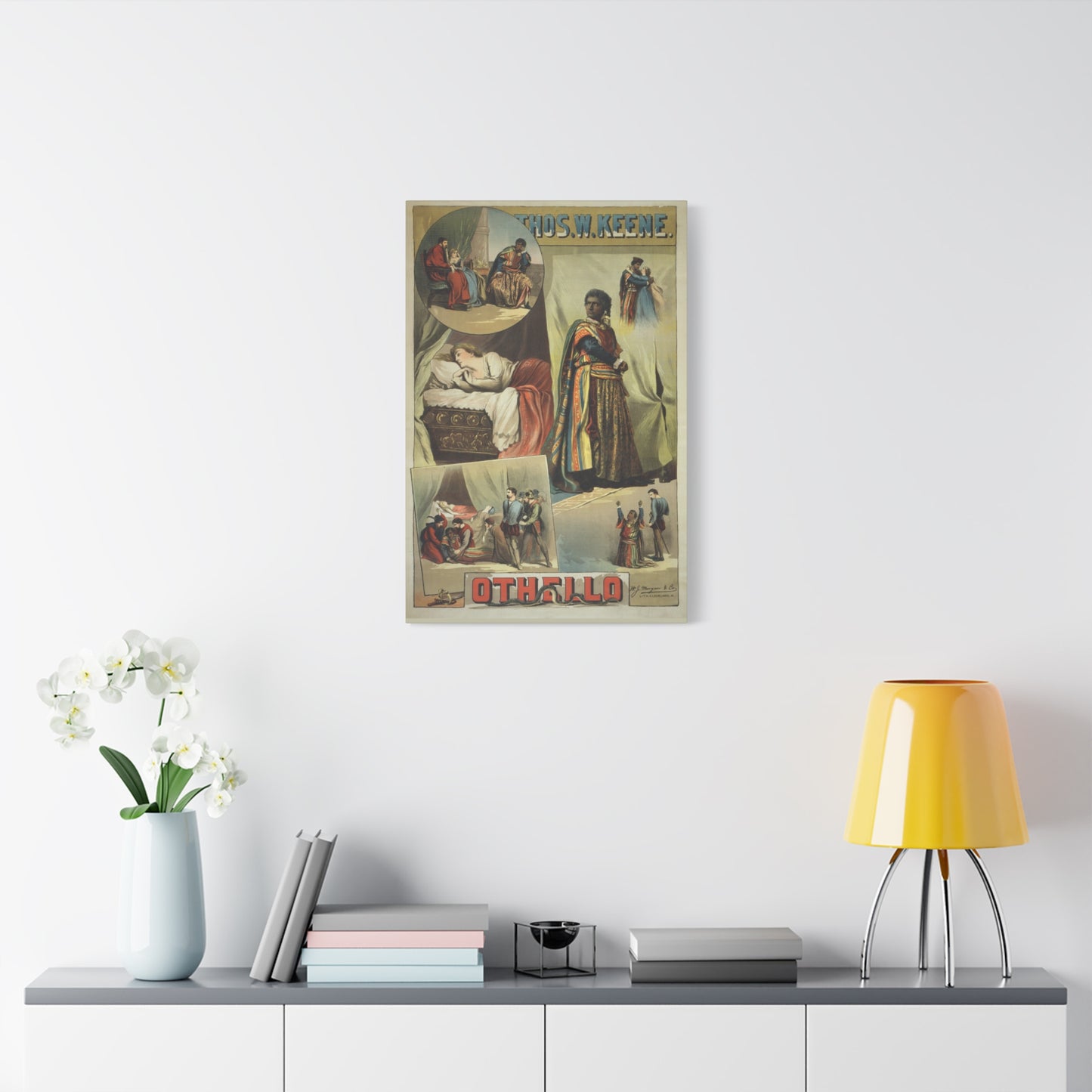 Othello Vintage Playbill Matte Canvas Wall Art