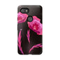 Floral iPhone Case | Tough Cases with Pink Poppy Design, Elegant Flower Phone Cover, Gift for Her, Spring Accessories, Chic Tech