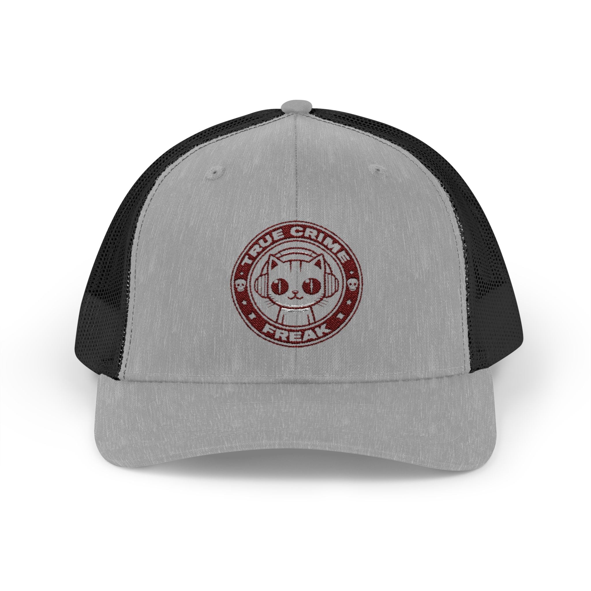 Trucker Cap — Cute Cat Circle Patch Snapback