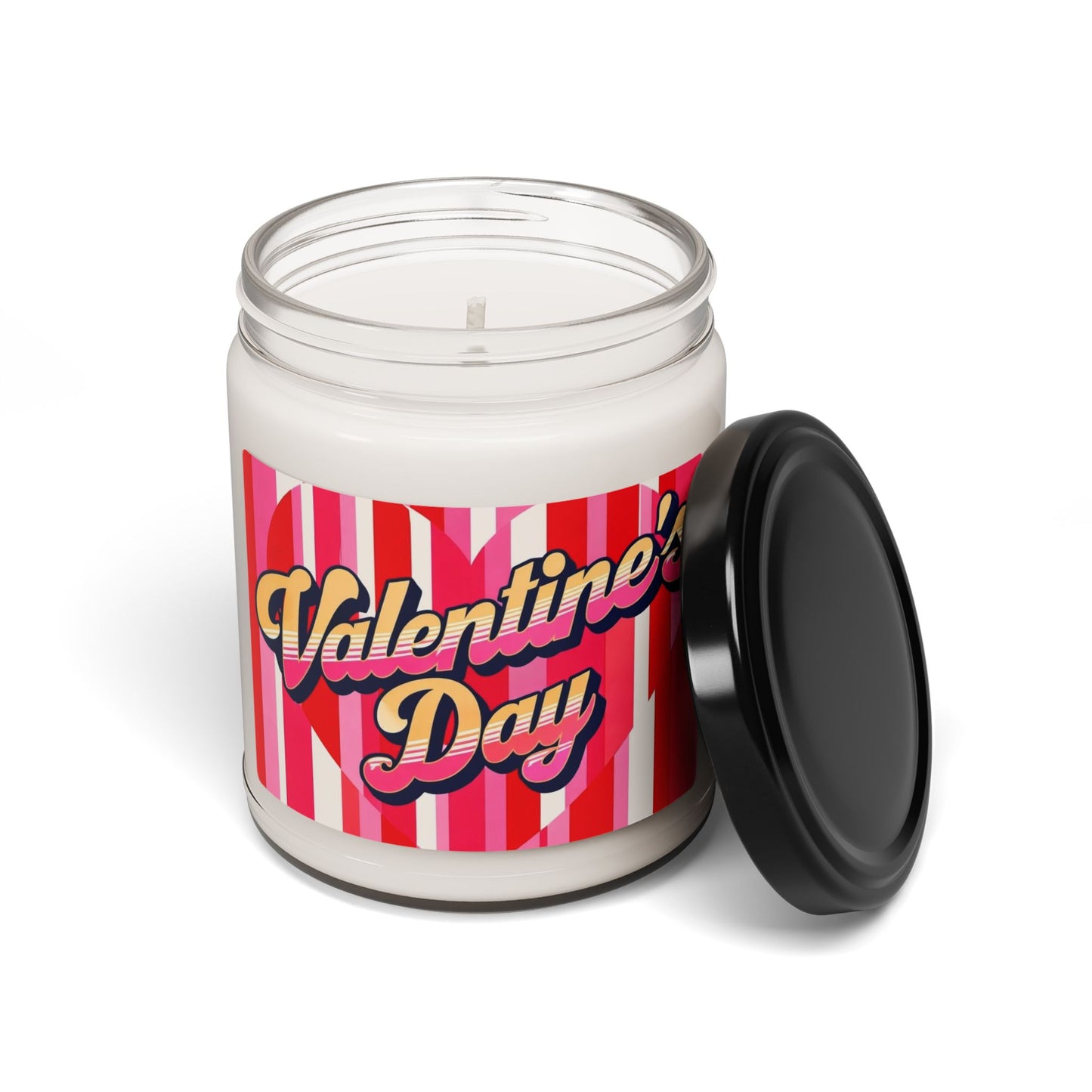 Valentine's Day Scented Soy Candle — 9oz Romantic Strawberry & Rose Aromas