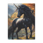Black Unicorn Minky Blanket — Plush Fantasy Throw for Kids & Adults