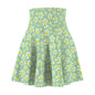 Women's Floral Skater Skirt, Spring Fashion, Boho Style, Summer Dressy, Picnic Outfit, Casual Wear