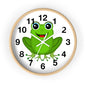 Frog Wall Clock - Whimsical Green Frog Design