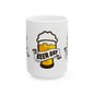 Beer Day Ceramic Mug - Fun Gift for Beer Lovers, Drinking Parties, Home Bar Decor, Father's Day, Birthday, Celebration