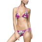 Vibrant Floral Women's Bikini Swimsuit, Summer Beachwear, Pool Party Essentials, Swimsuit Set, Vacation Ready Attire