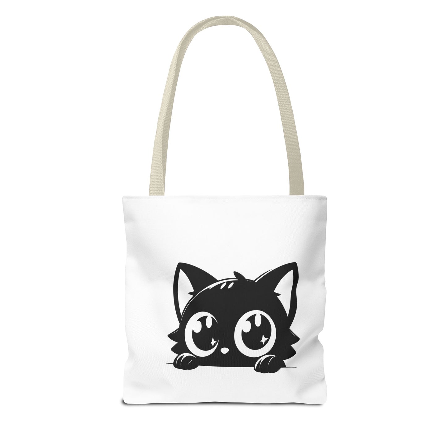 Adorable Cat Face Tote Bag | Cute Kitten Shopping Bag