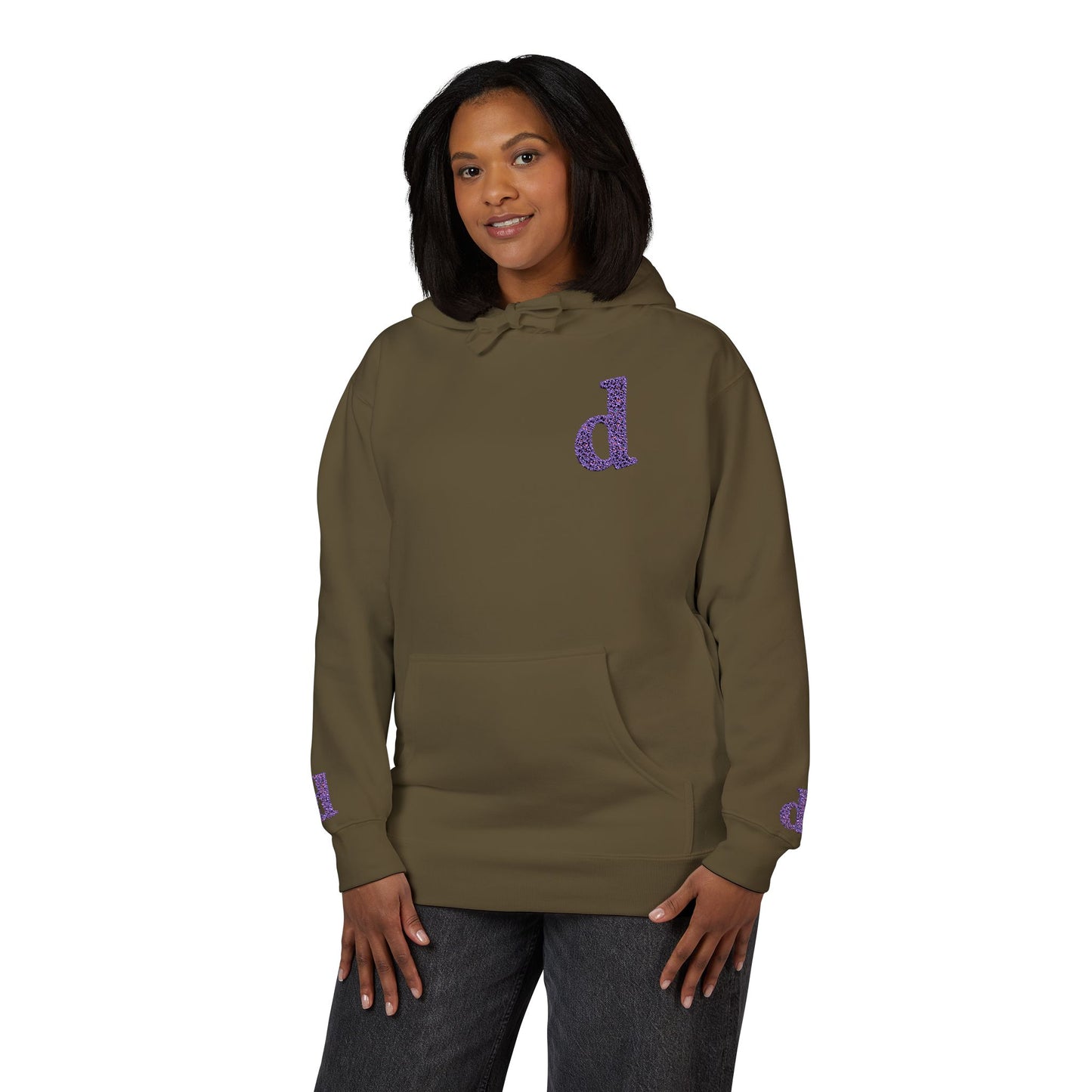 Floral Initial Unisex Fleece Hoodie | Cozy Casual Wear, Gifts for Her, Monogrammed Hooded Sweatshirt, Fall Fashion, Birthday Present