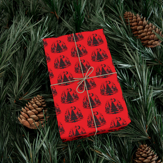 Festive Gift Wrap Papers, Red Patterned Wrapping Paper for Holidays, Birthdays, Special Occasions, DIY Gift Wrapping