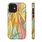 Vibrant Phone Case with Colorful Leaf Design, Tough Cases for Nature Lovers, Eco-Friendly Gift, Summer Vibes, Floral Phone Cover
