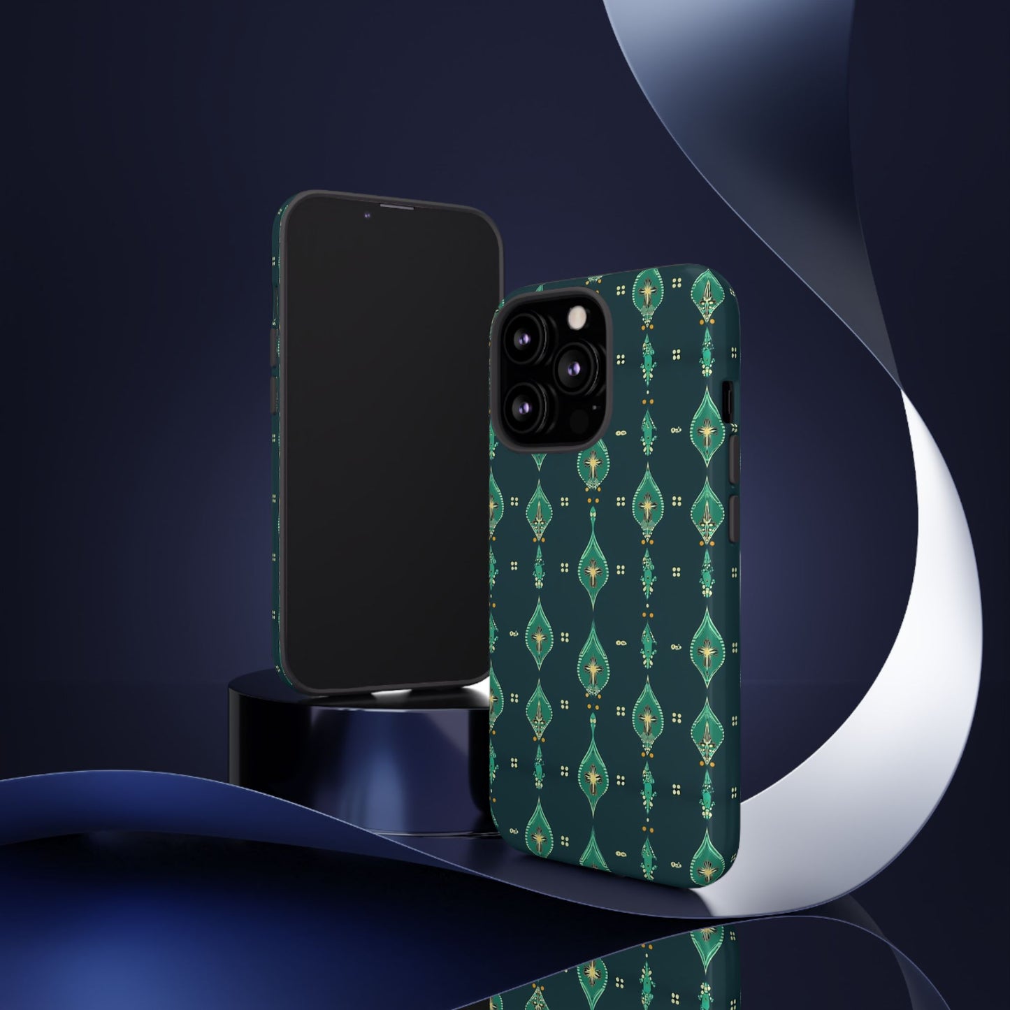 Emerald Boho Teardrop Phone Case