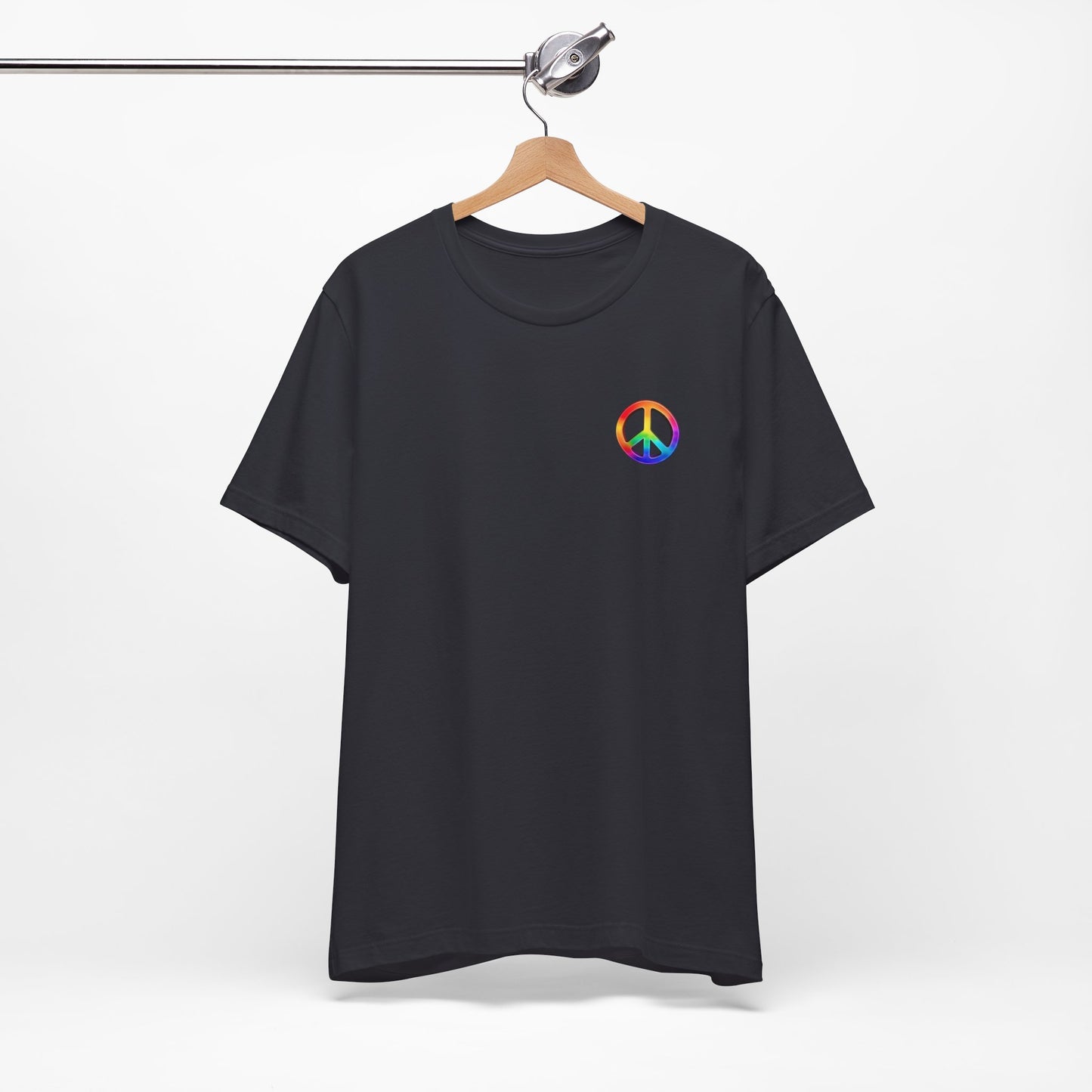 Peace Sign Tie-Dye Tee — Rainbow Hippie Peace Symbol T-Shirt