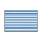 Striped Blue Heavy-Duty Floor Mat — Durable Non-Slip Entry Rug