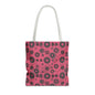 Colorful Retro Tote Bag, Stylish Beach Bag, Shopping Tote