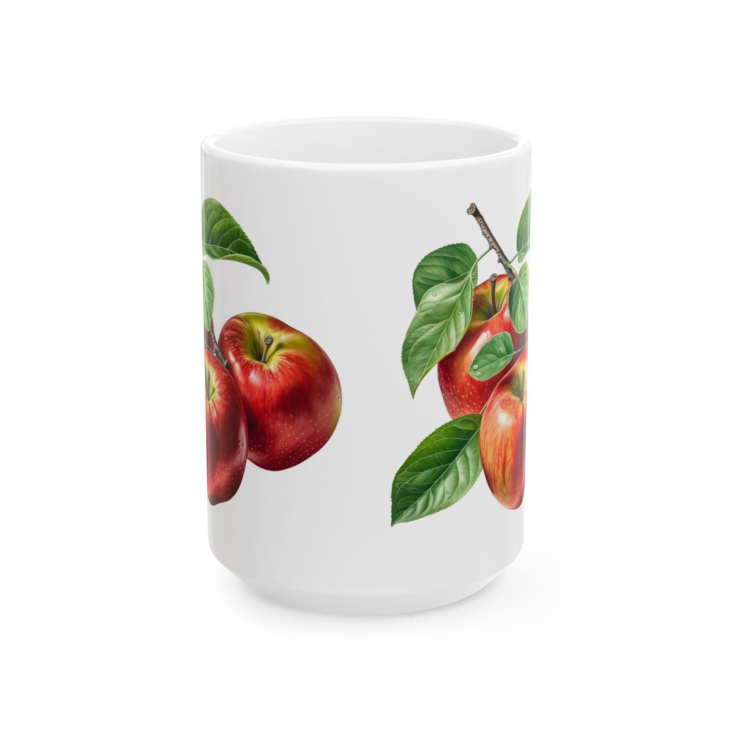 Apple Botanical Ceramic Mug – Farmhouse Kitchen Coffee Cup (11oz, 15oz)