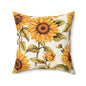 Sunflower Decor Pillow Cozy Home Accent, Summer Vibes, Floral Cushion, Throw Pillow Decor