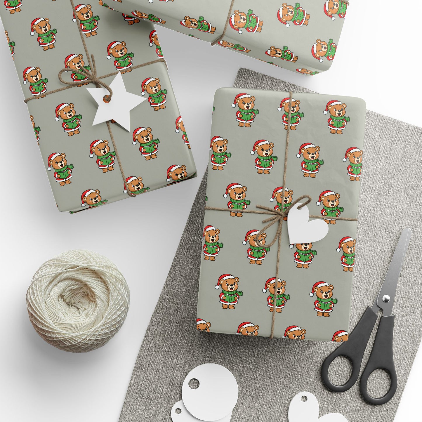 Gingerbread Elf Pattern Wrapping Paper Roll – Festive Holiday Gift Wrap