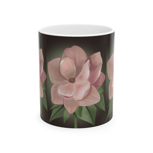 Floral Ceramic Mug - Aesthetic Coffee Cup, Flower Mug, Gift for Her, Botanical Drinkware, Mother's Day Gift, Home Decor