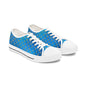 Blue Gold Lattice Low Top Sneakers