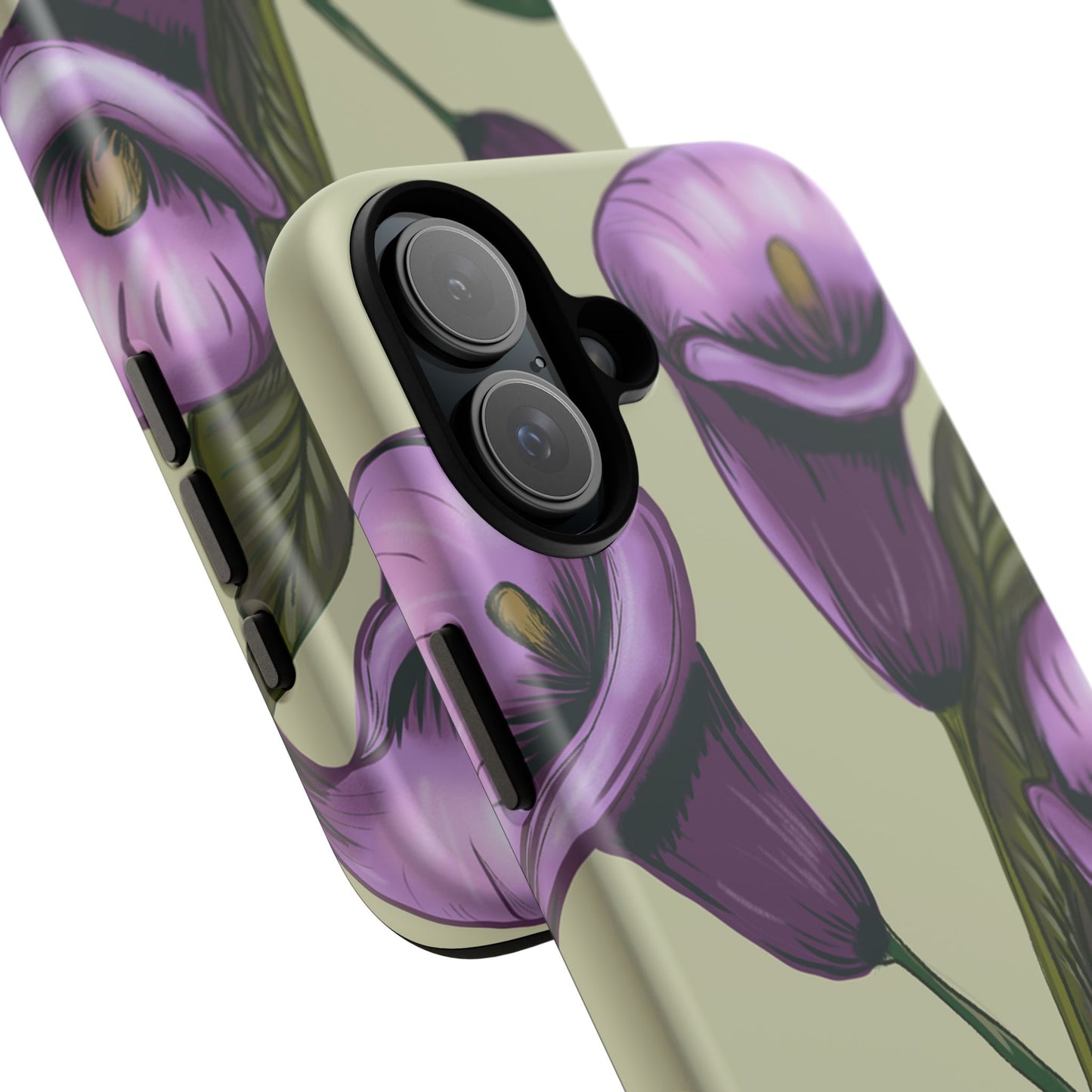 Floral Phone Case - Tough Cases, Purple Flower Design, Cell Phone Accessories, Gift for Her, Nature Lover Essentials