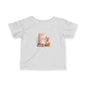 Whimsical Fox Infant Tee, Cute Kids Shirt, Personalized Baby Clothing, Baby Shower Gift, Eco-Friendly Toddler Tee